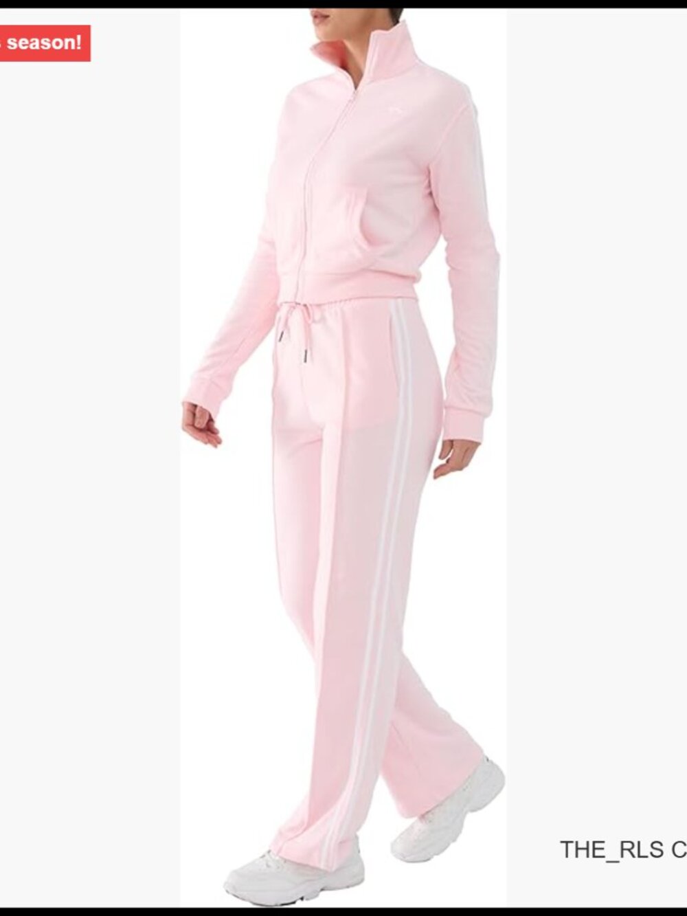 Cotton Blend Zip Up Hoodie & Joggers Tracksuit Set With Pockets